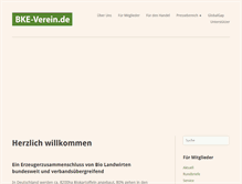 Tablet Screenshot of bke-verein.de